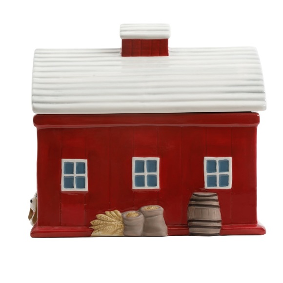 Pioneer Woman Red Barn Cookie Jar NEW - Picture 5 of 5